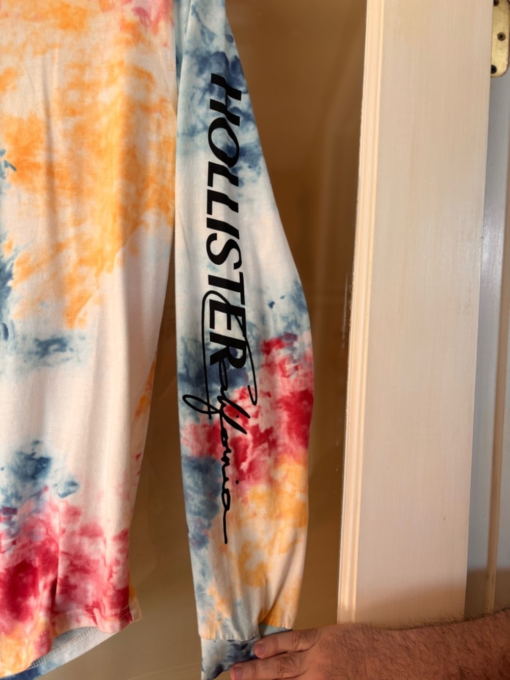 Hollister Multicolor Tie-Dye Long Sleeve Tee - Picture 2 of 4